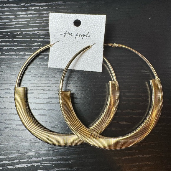 Free People Simply Oversize Hoops - Picture 2 of 3